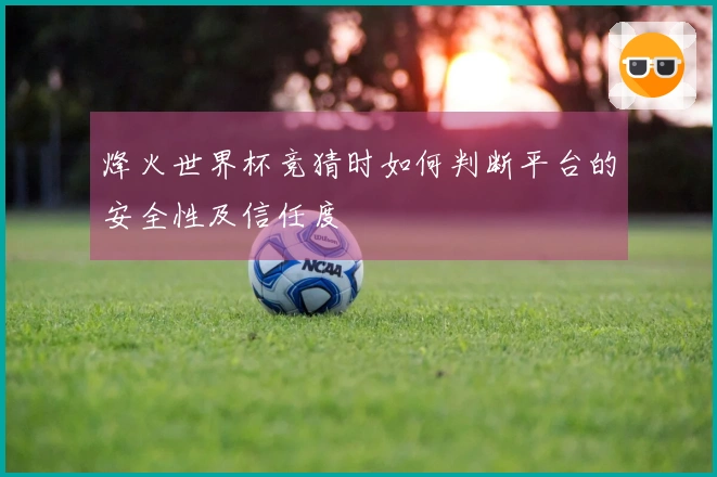 烽火世界杯竞猜时如何判断平台的安全性及信任度